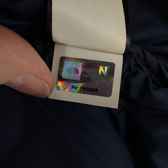 The North Face 700 Down Puffer Vest Jacket Womens Size XS Red Blue Zip Pockets - Picture 13 of 14